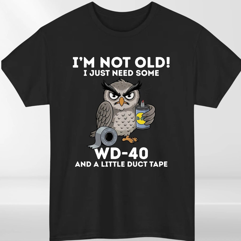 Funny Owl WD-40 & Duct Tape T-Shirt Design A product view 9
