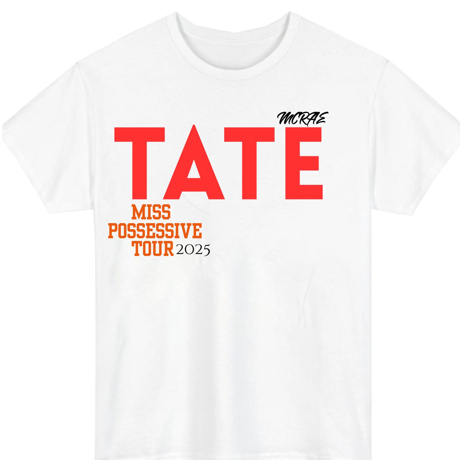 Tate McRae Concert Tour T-Shirt Design B product view 2