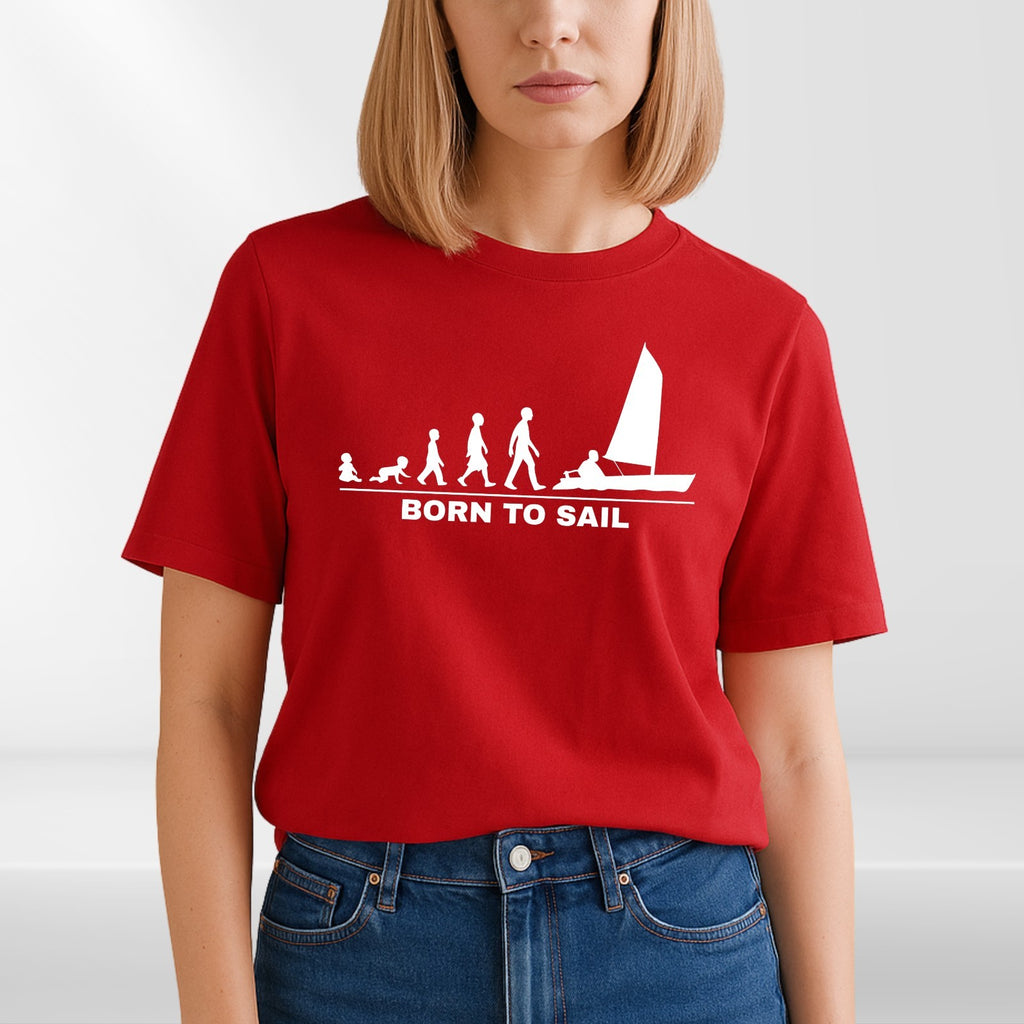 Born To Sail Baby T Shirt Babygrow Sailing Boat Funny Baby Gift Outfit UK