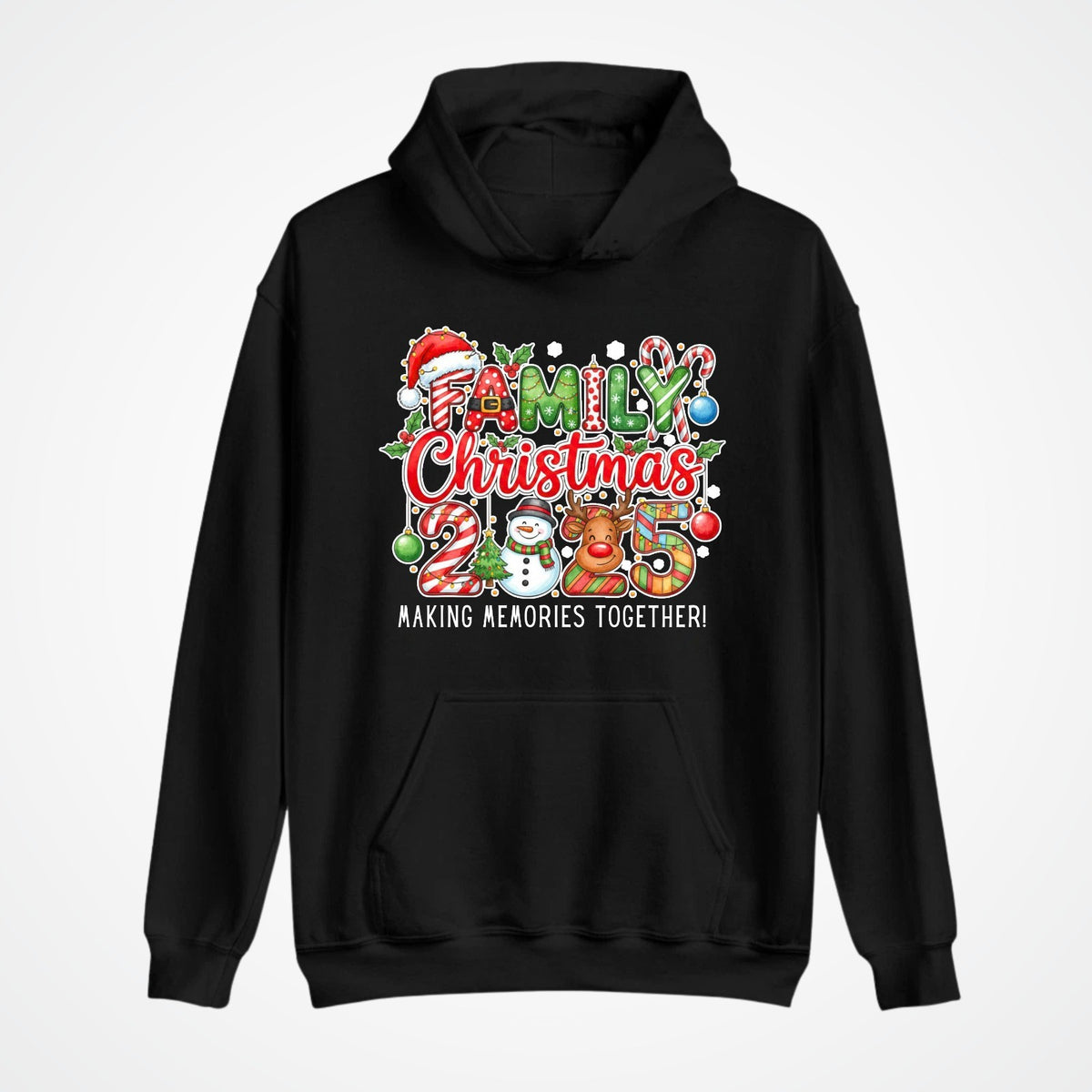 Family Christmas 2025 Hoodie | Matching Xmas Hoodie | Snowman & Reindeer Gift |