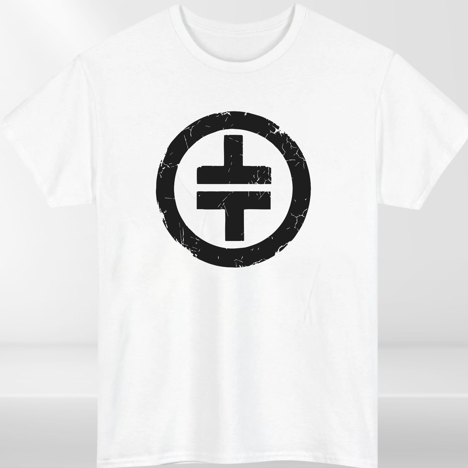 Glitter Circle Symbol Graphic T Shirt Music Inspired Unisex Tee Top