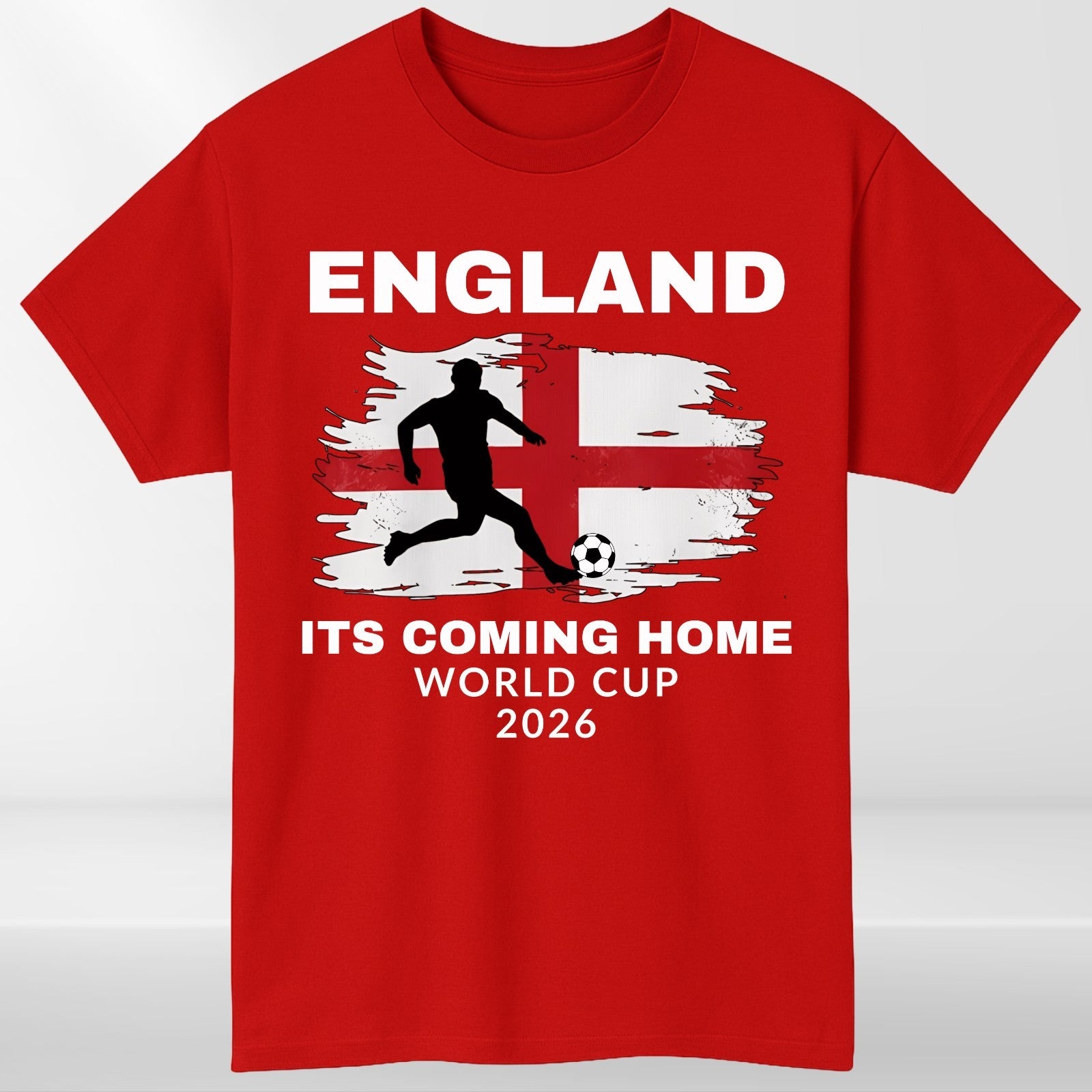 England 2026 Its Coming Home Football Fan T Shirt Soccer Graphic Tee