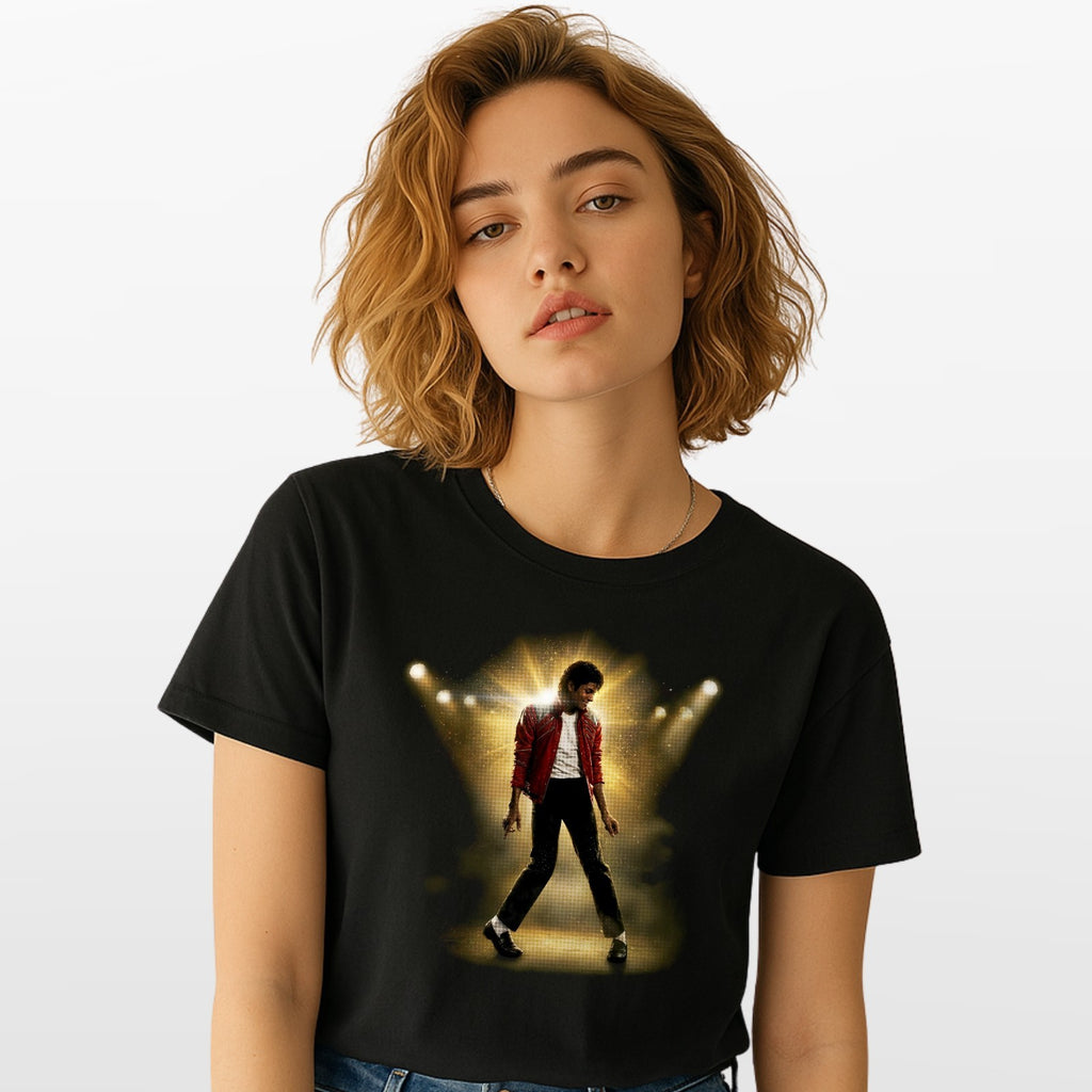 Michael Jackson 80s Thriller Crew Neck T-Shirt Mens Clothing Summer Tee