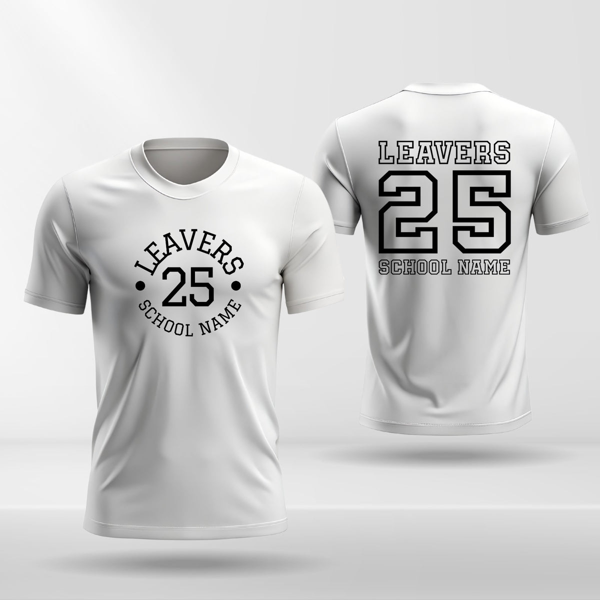 Personalised School Leavers T-Shirt Style B product view 2