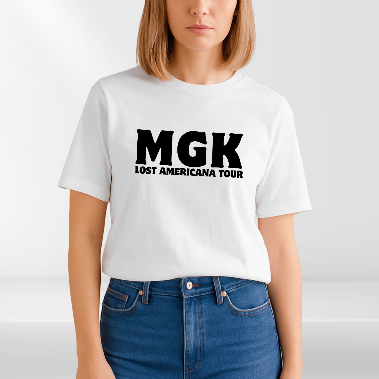 MGK Lost Americana Tour T Shirt Music Fan Graphic Tee Unisex Concert Style Top