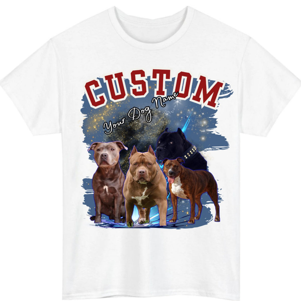 Personalised Dog Collage Personalis T-Shirt product view 2