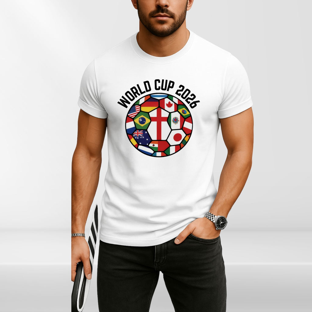 World Cup 2026 Football Shirt Flags Of The World Soccer Fan Graphic Tee