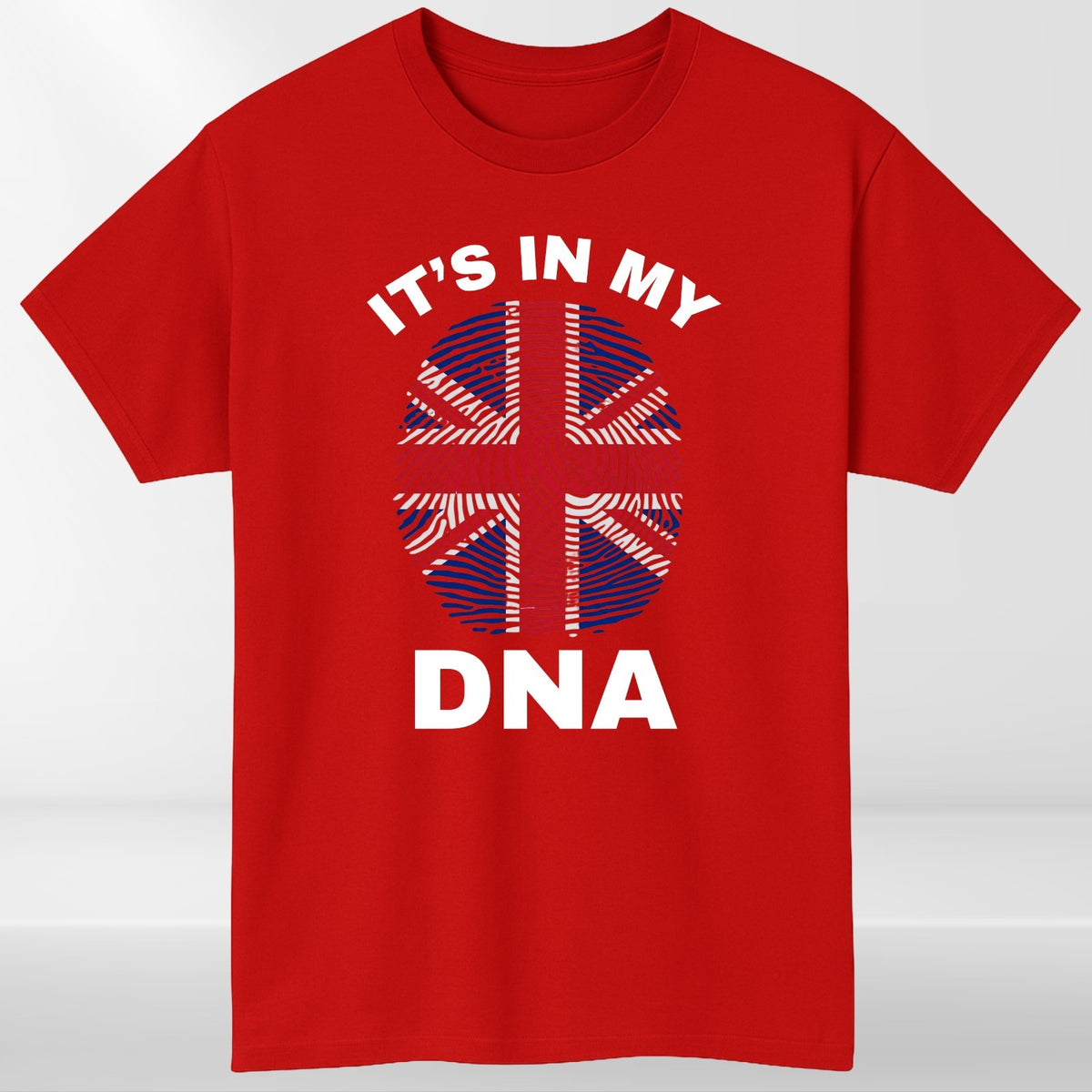 Britain Its In My DNA Funny Union Jack Flag T Shirt British Pride Unisex Cotton