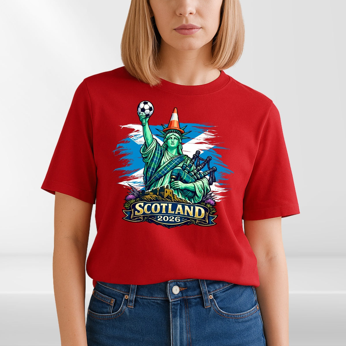 Scotland Football World cup Liberty Cone T shirt 2026 Unisex Kids Gift Tee