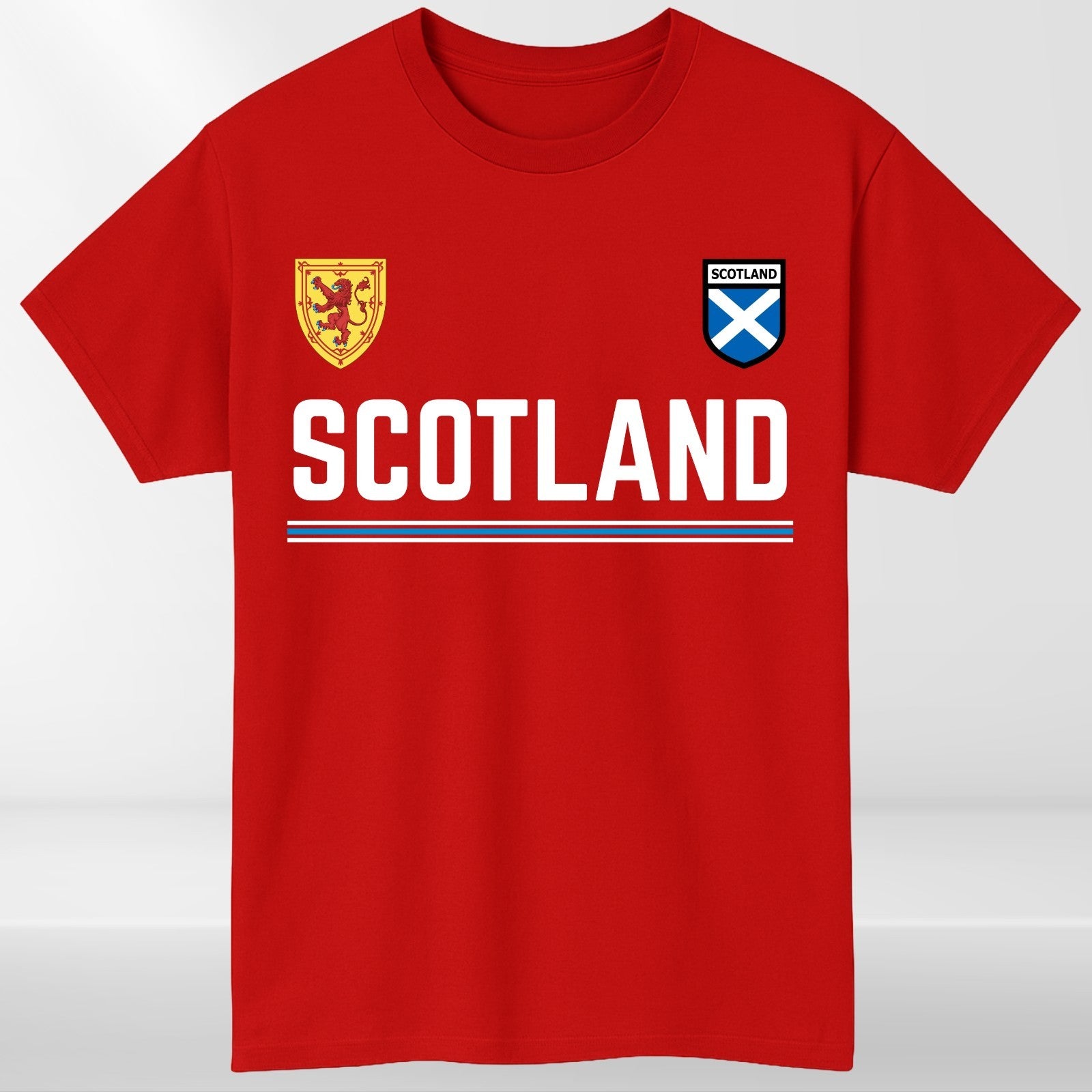 Scotland Lion Rampant T Shirt Saltire Retro Football Womens Fan Tee Top