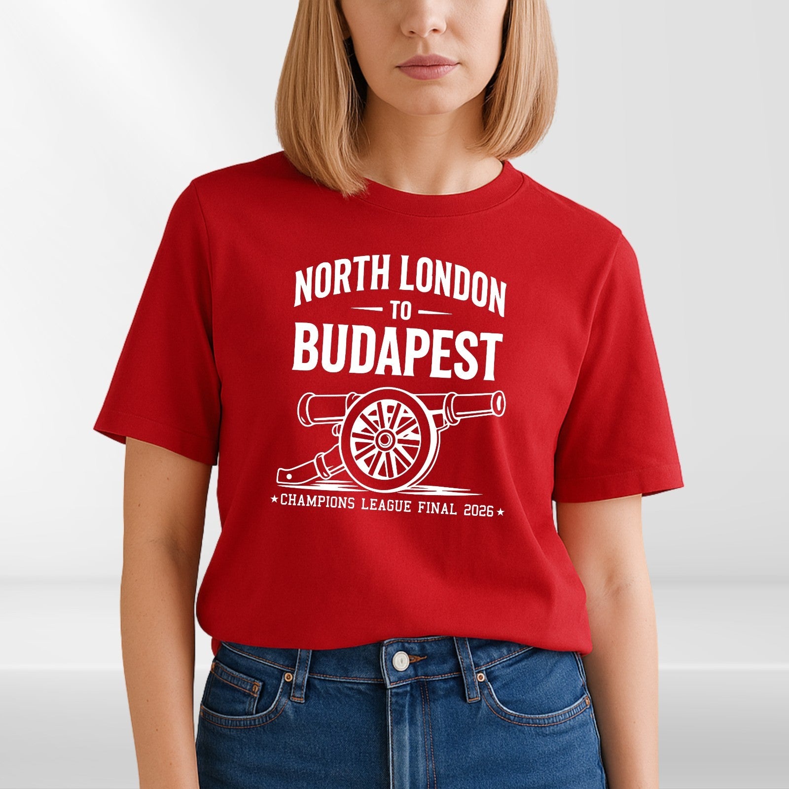 North London to Budapest T-Shirt Champions League Final 2026 - Football Fan Gift