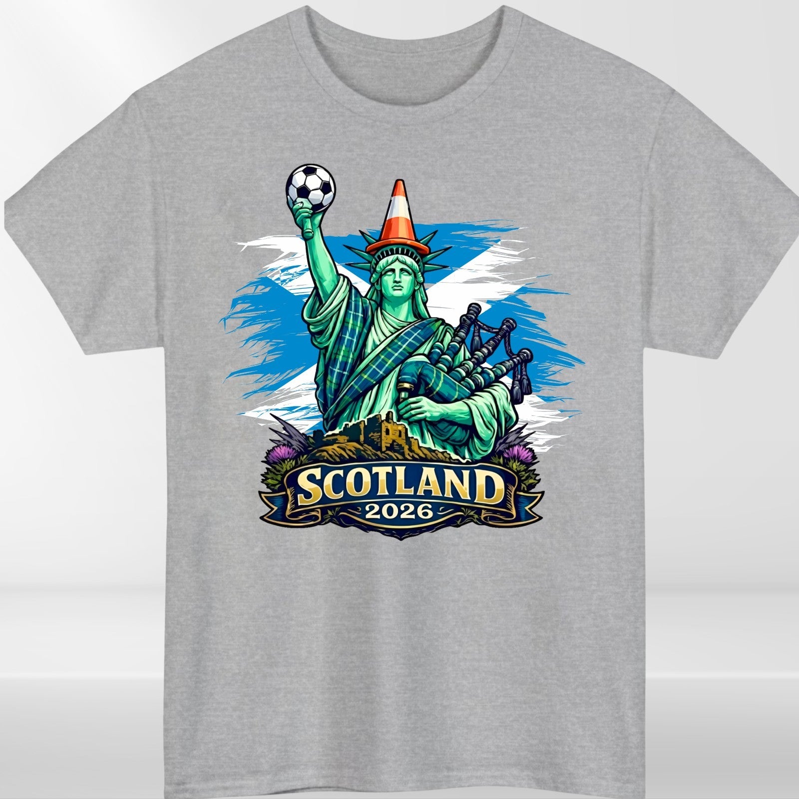 Scotland Football World cup Liberty Cone T shirt 2026 Unisex Kids Gift Tee