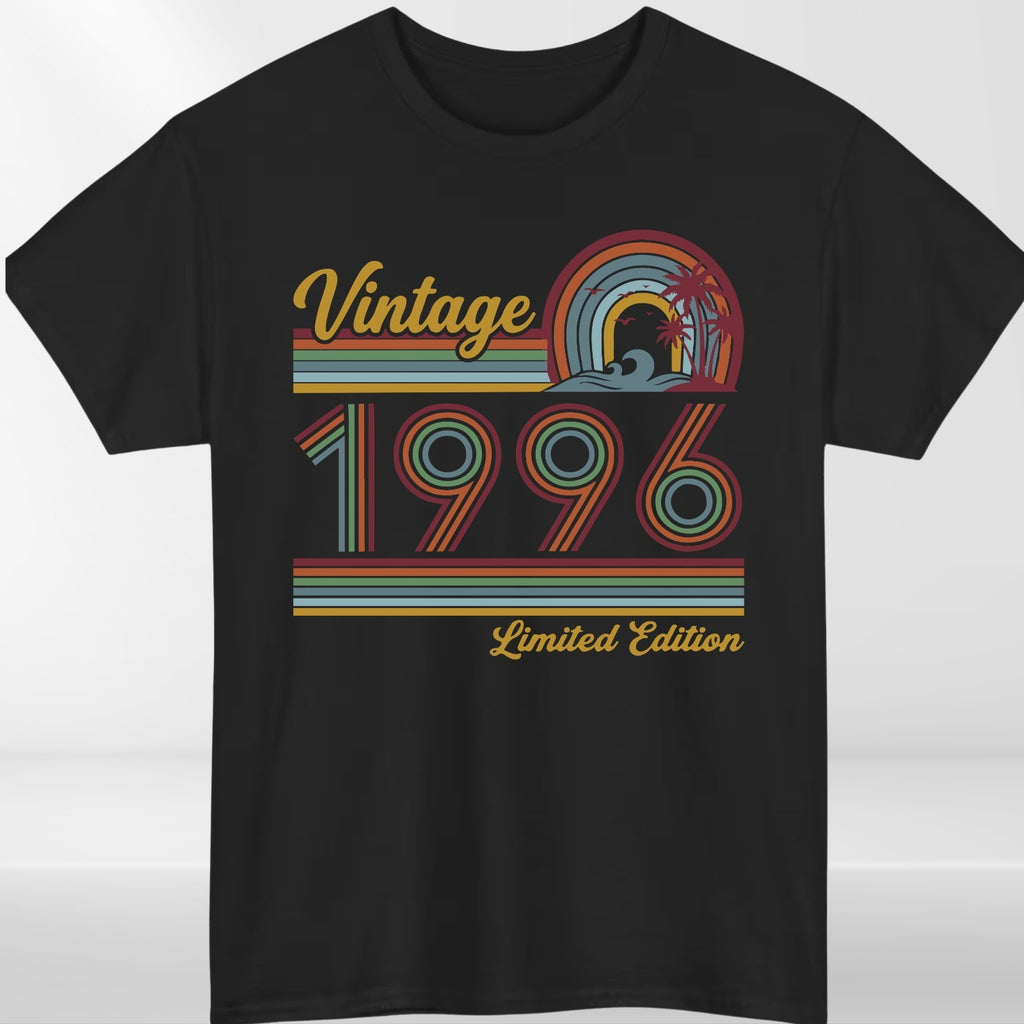 Vintage 1996 Limited Edition T Shirt 30th Birthday Retro Graphic Gift Tee UK