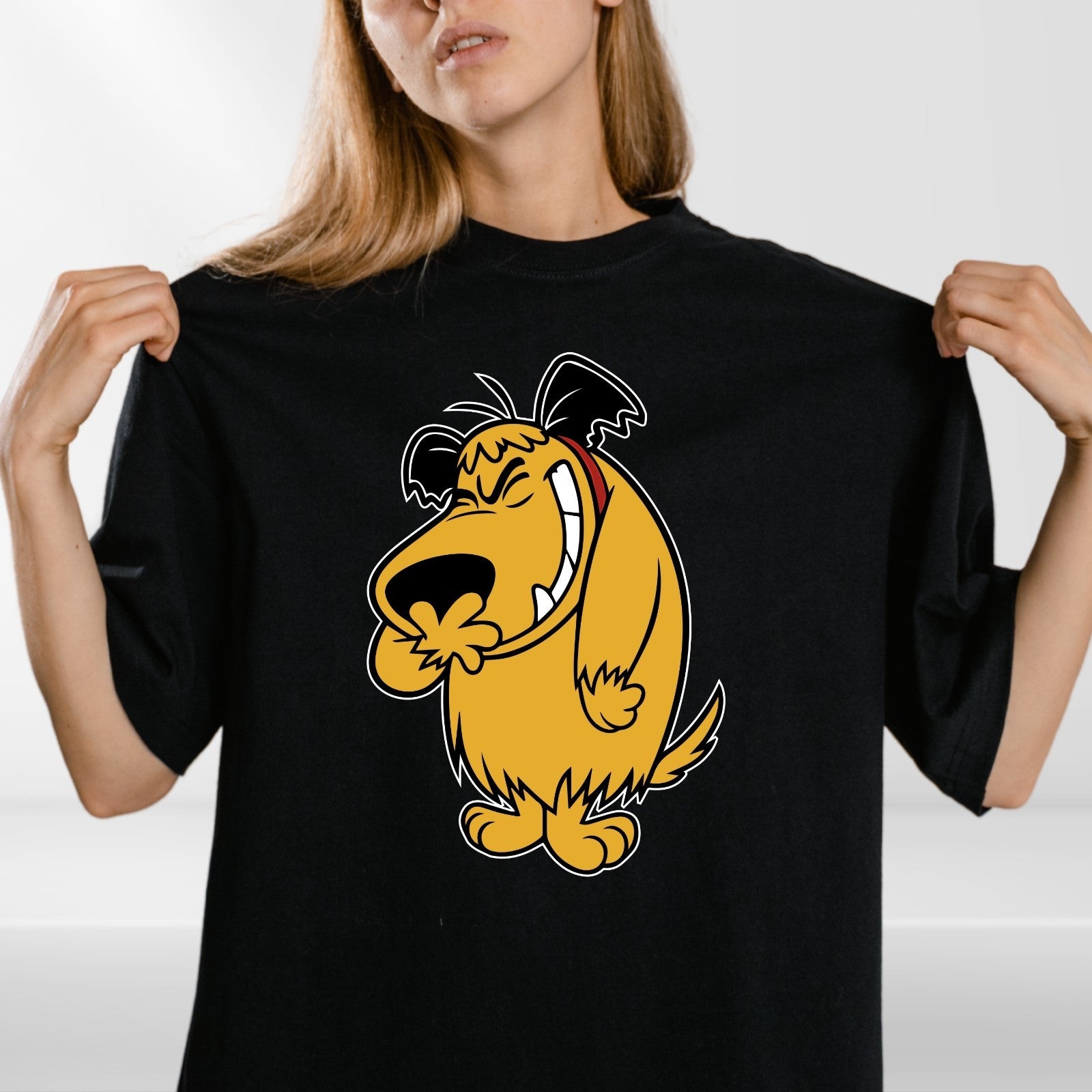 Muttley Dog T-Shirt Vintage Retro TV Series Muttley Funny Cartoons T Shirt Top