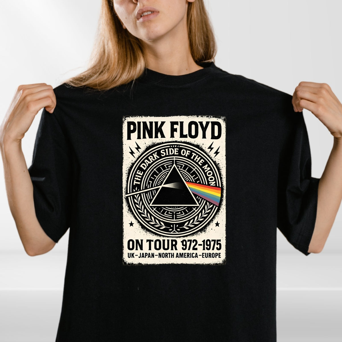 Floyd T Shirt Dark Side Of The Moon Pink Album Tee New 2025 Unisex Rainbow Shirt