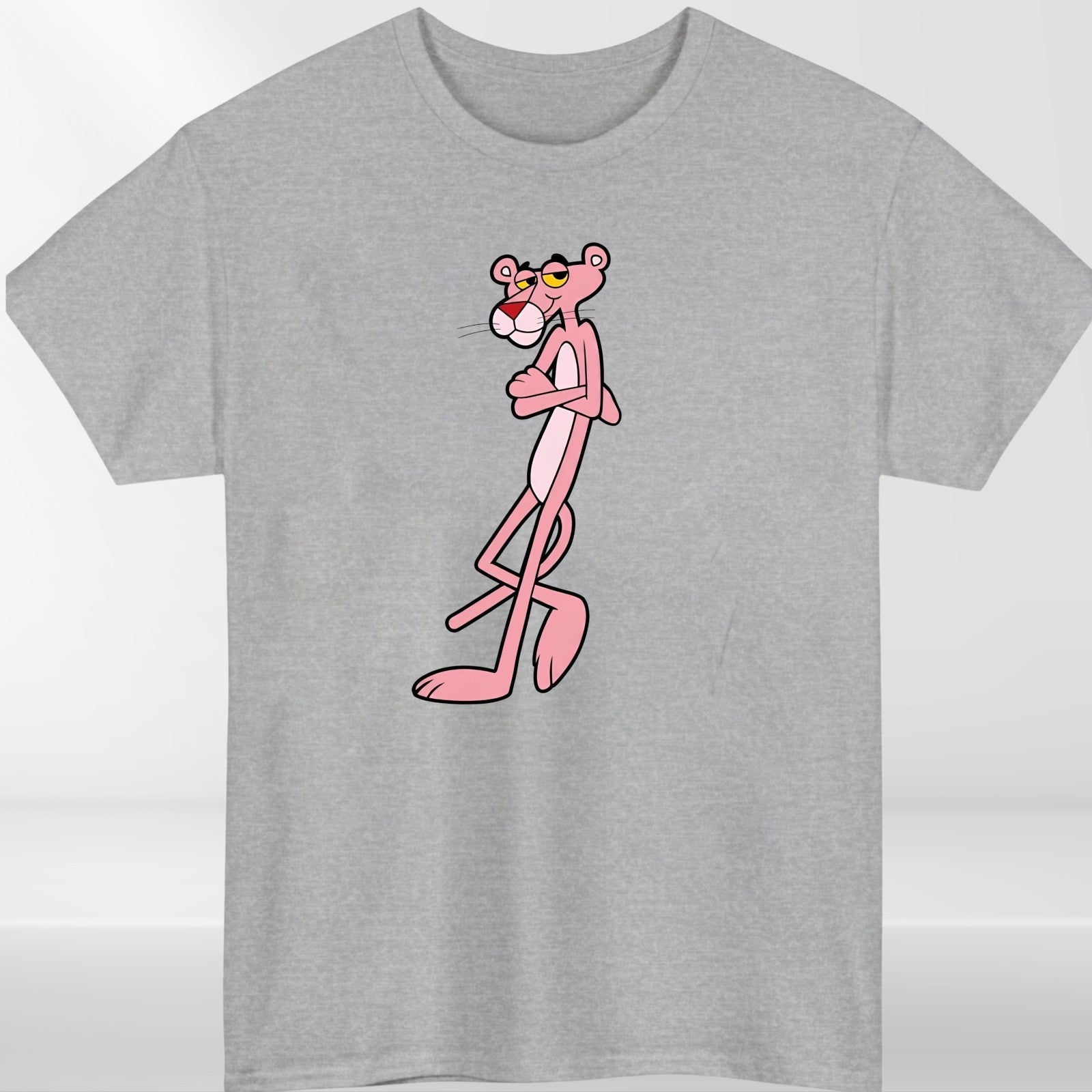 Pink Panther Retro Cartoon T-Shirt Vintage Funny Graphic Unisex Tee Classic Gift