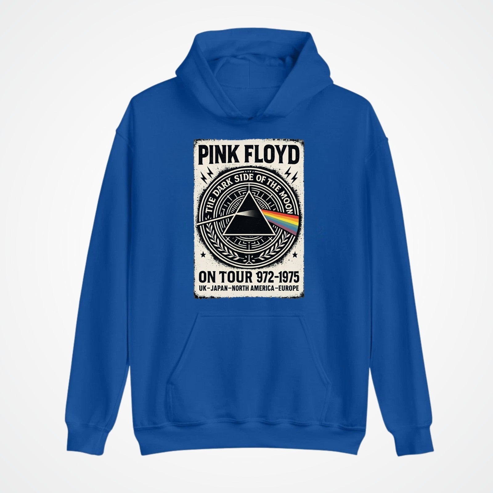 Vintage Psych Hoodie | Dark Side Of The Moon Band Hoodie | Music Gift Top 3Y–4XL