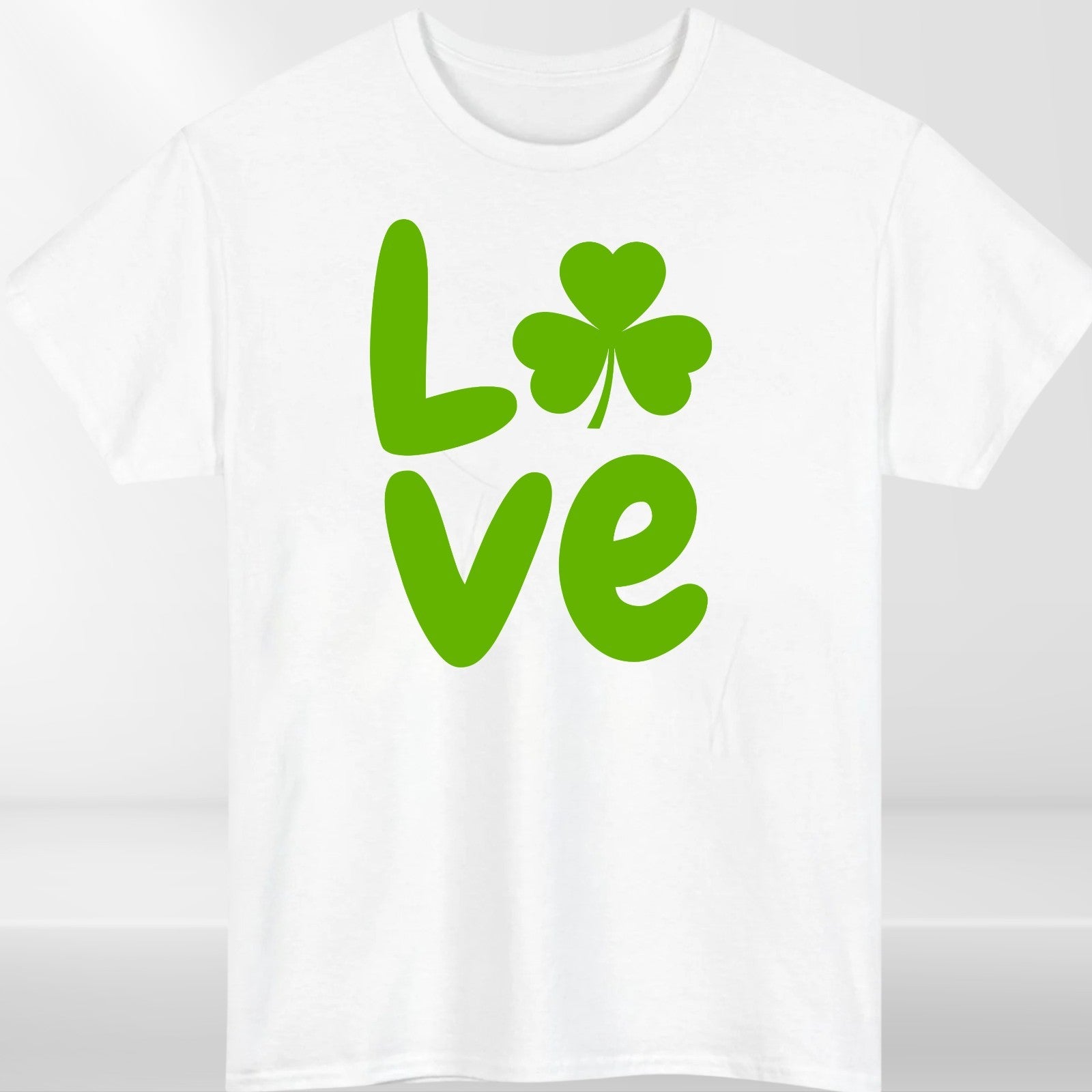 St Patricks Day Family Matching T-Shirts Love Shamrock Black Cotton Unisex