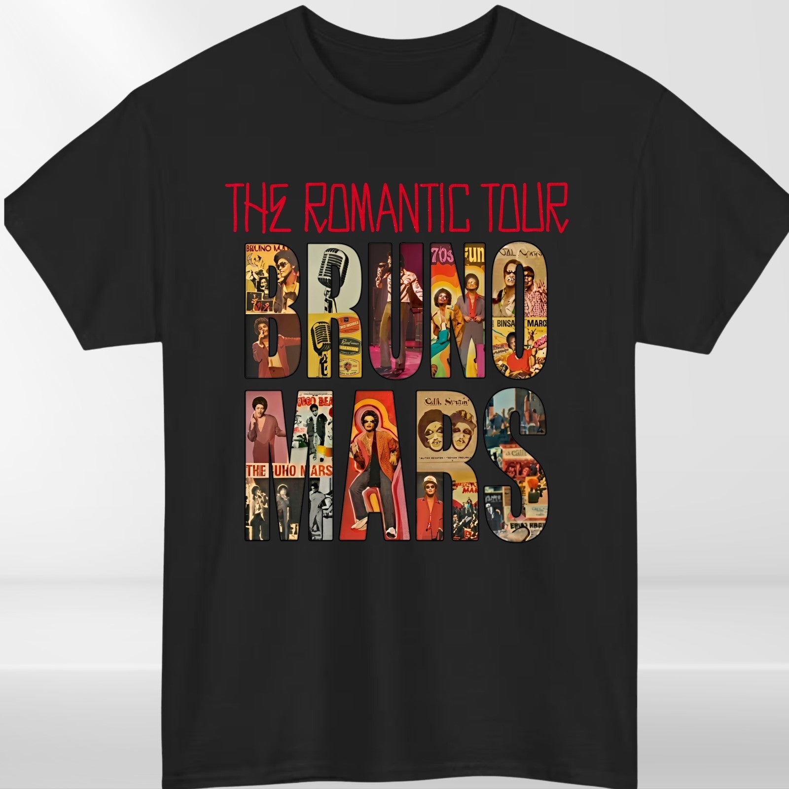 Bruno Mars The Romantic Tour 2026 Concert T Shirt Music Fan Unisex Tee UK