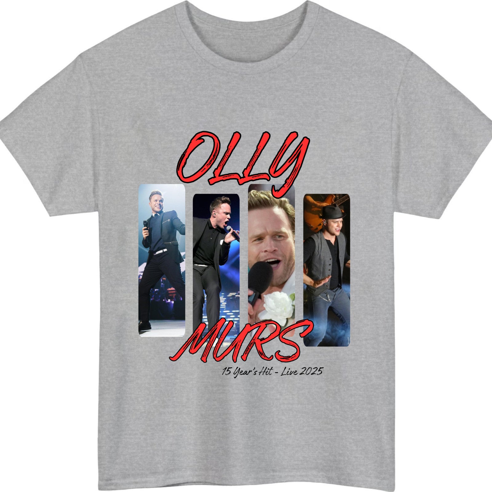 Olly Murs 15 years of hits T-Shirt Style B product view 3