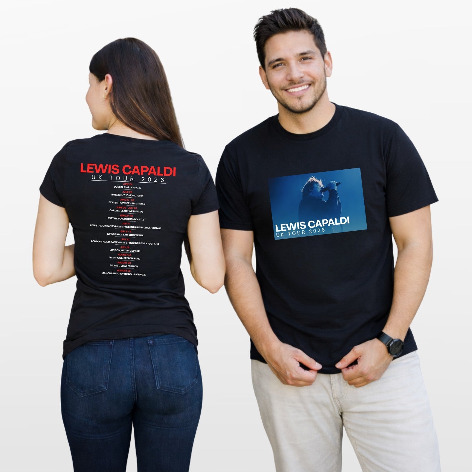 Lewis Capaldi UK Tour 2026 T-Shirt – Concert Party Music Lover Unisex Tee Top