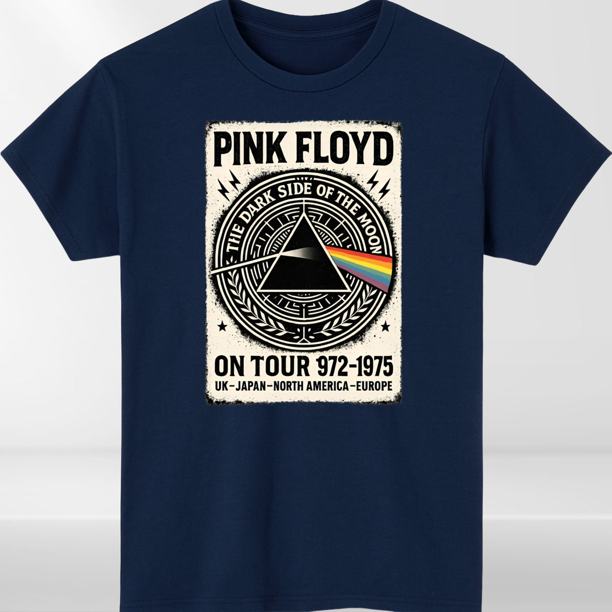 Floyd T Shirt Dark Side Of The Moon Pink Album Tee New 2025 Unisex Rainbow Shirt
