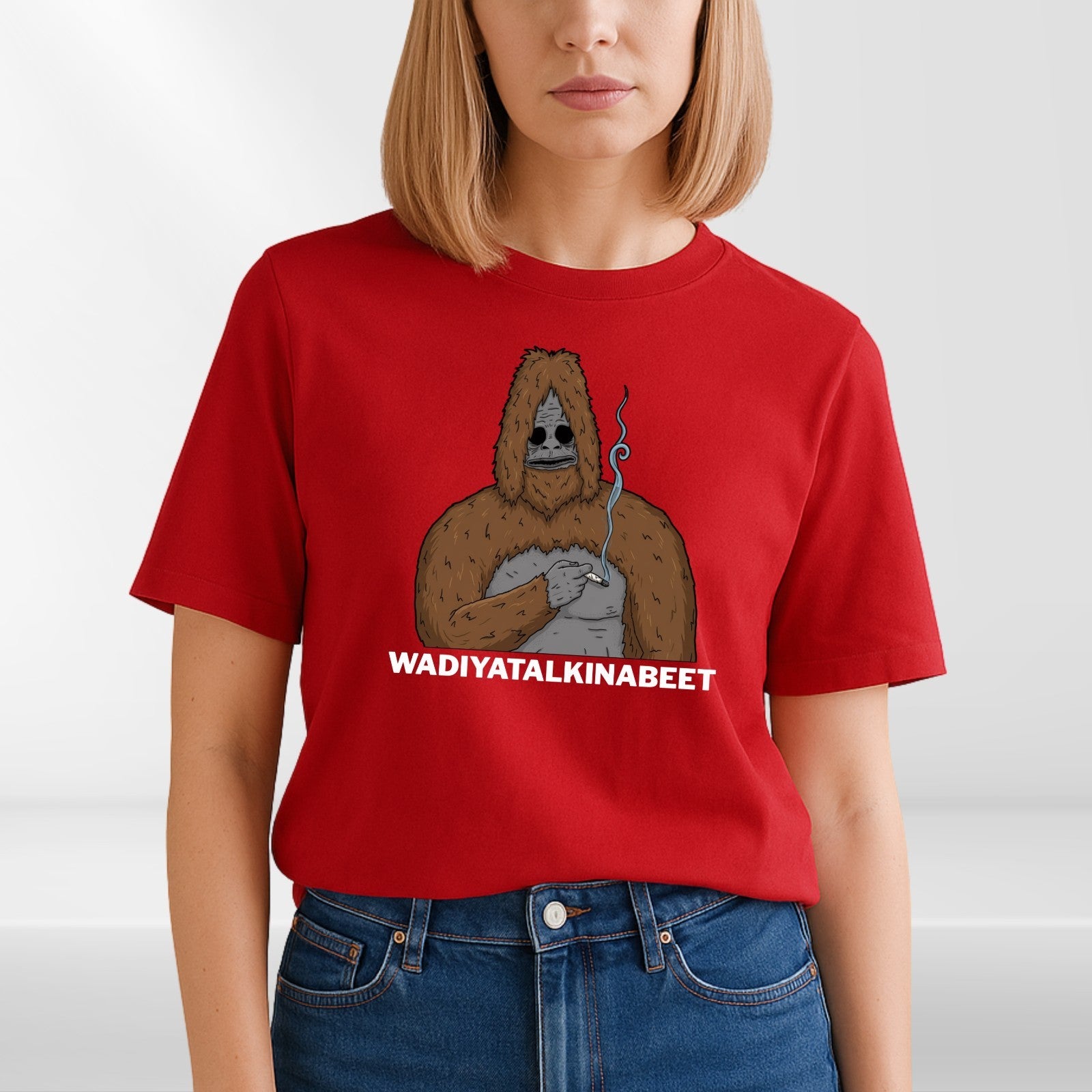 Sassy The Sasquatch Smoke Big Lez Cool Unisex T-Shirt