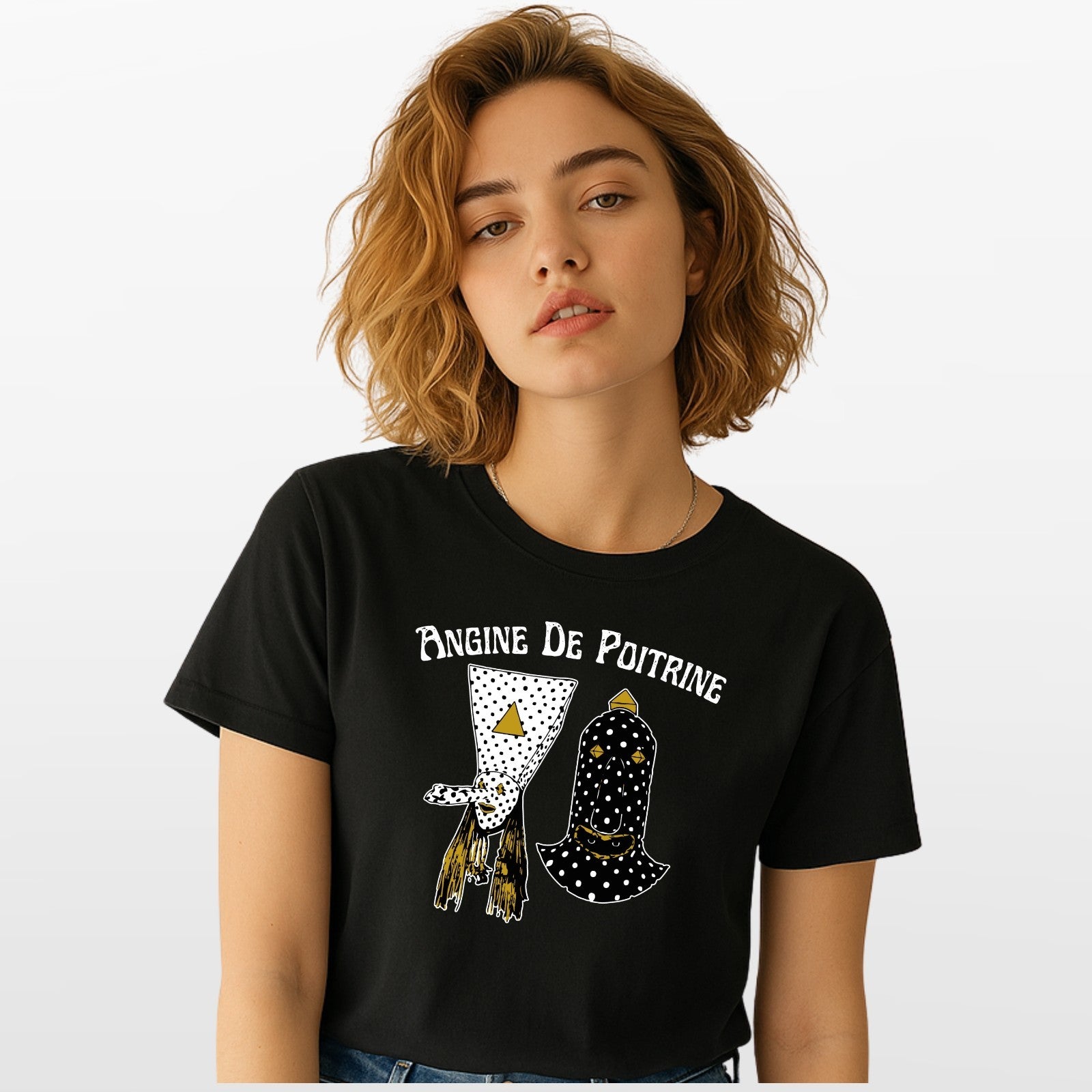 Angine De Poitrine Music Band Unisex T-Shirt, Music Lover Unisex Band Tee Top