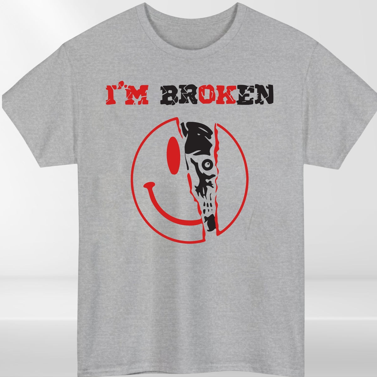 I'm Broken Im OK Unisex T Shirt - Mental Health Awareness Tee