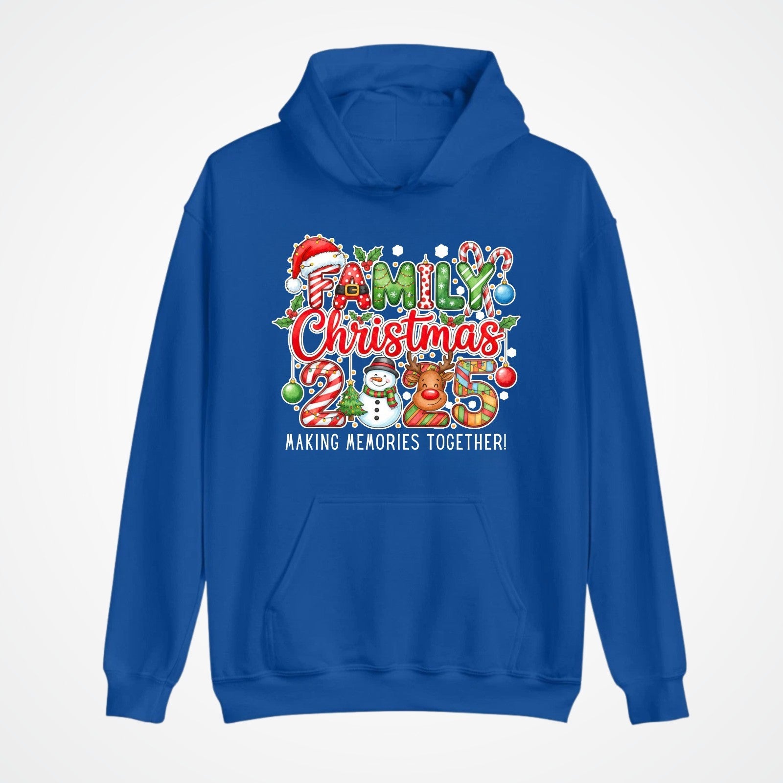 Family Christmas 2025 Hoodie | Matching Xmas Hoodie | Snowman & Reindeer Gift |