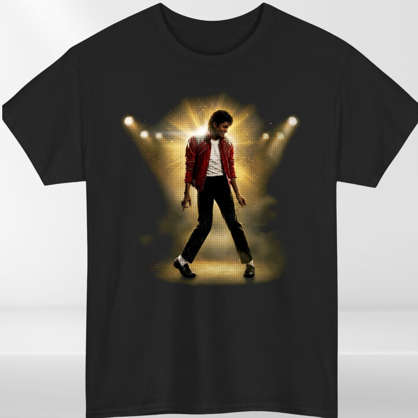 Michael Jackson 80s Thriller Crew Neck T-Shirt Mens Clothing Summer Tee