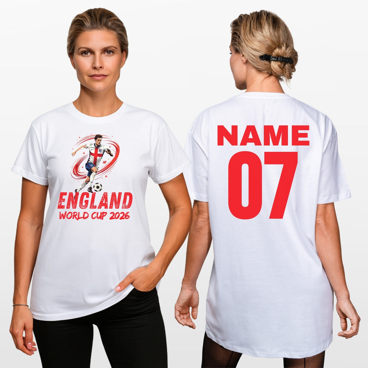 England World Cup 2026 Flag T-Shirt - Gift For Football Friend Player Unisex Tee
