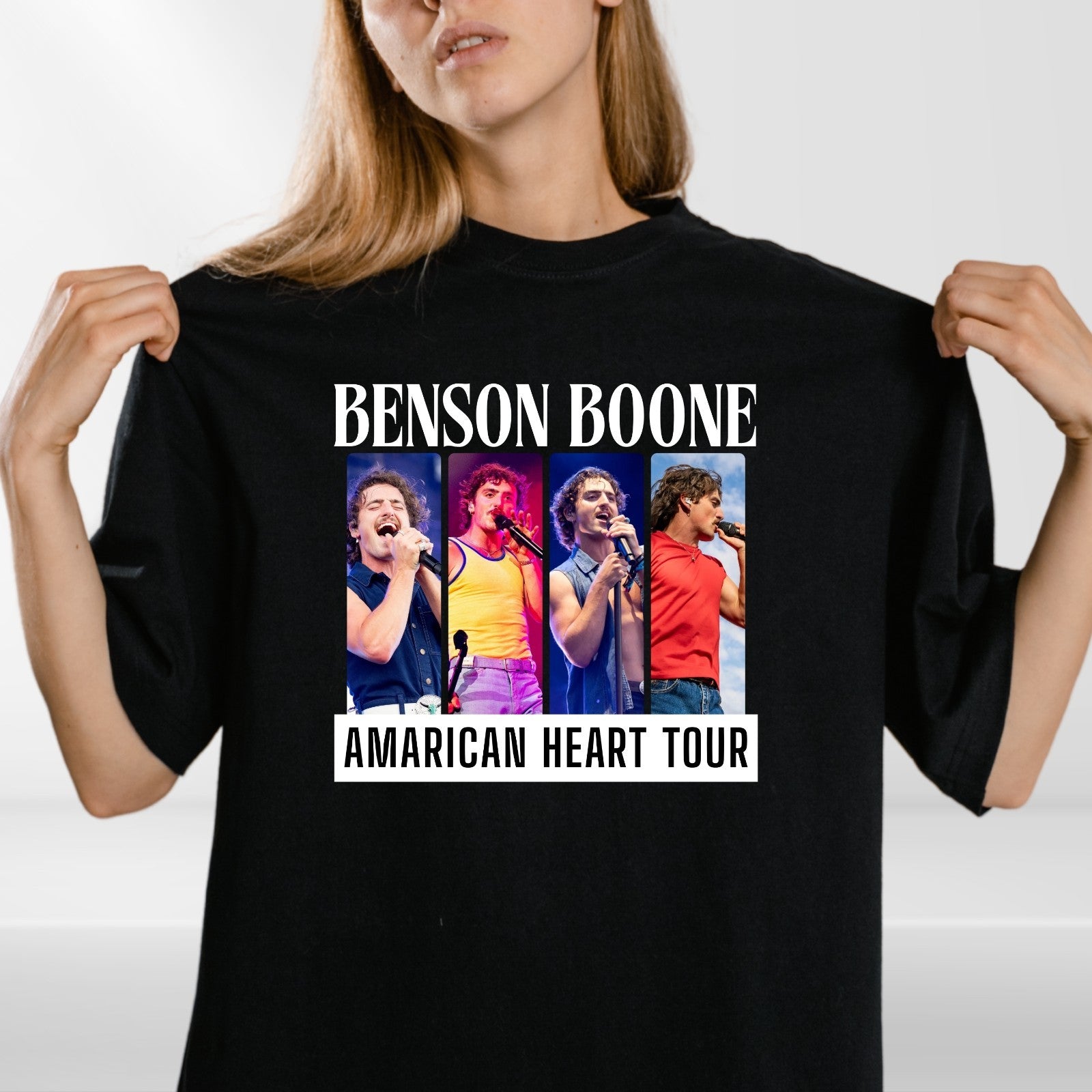 Benson Boonet  T Shirt American Heart Tour T Shirt | Live in Concert Tee 3y -4xL