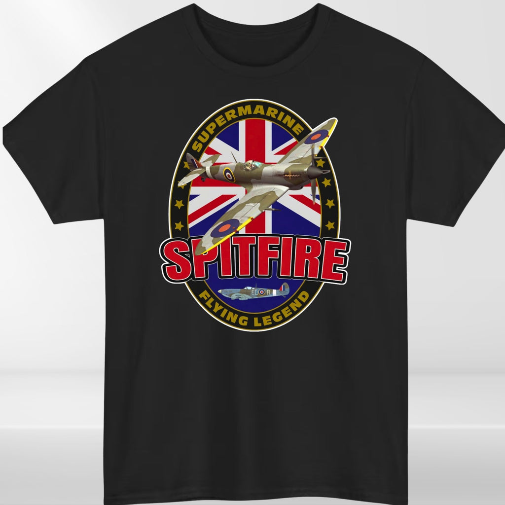 Supermarine Spitfire Aircraft Flying Legend Mens & Womens T-Shirt - Unisex Tee