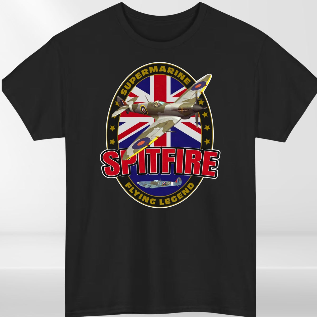 Supermarine Spitfire Aircraft Flying Legend Mens & Womens T-Shirt - Unisex Tee