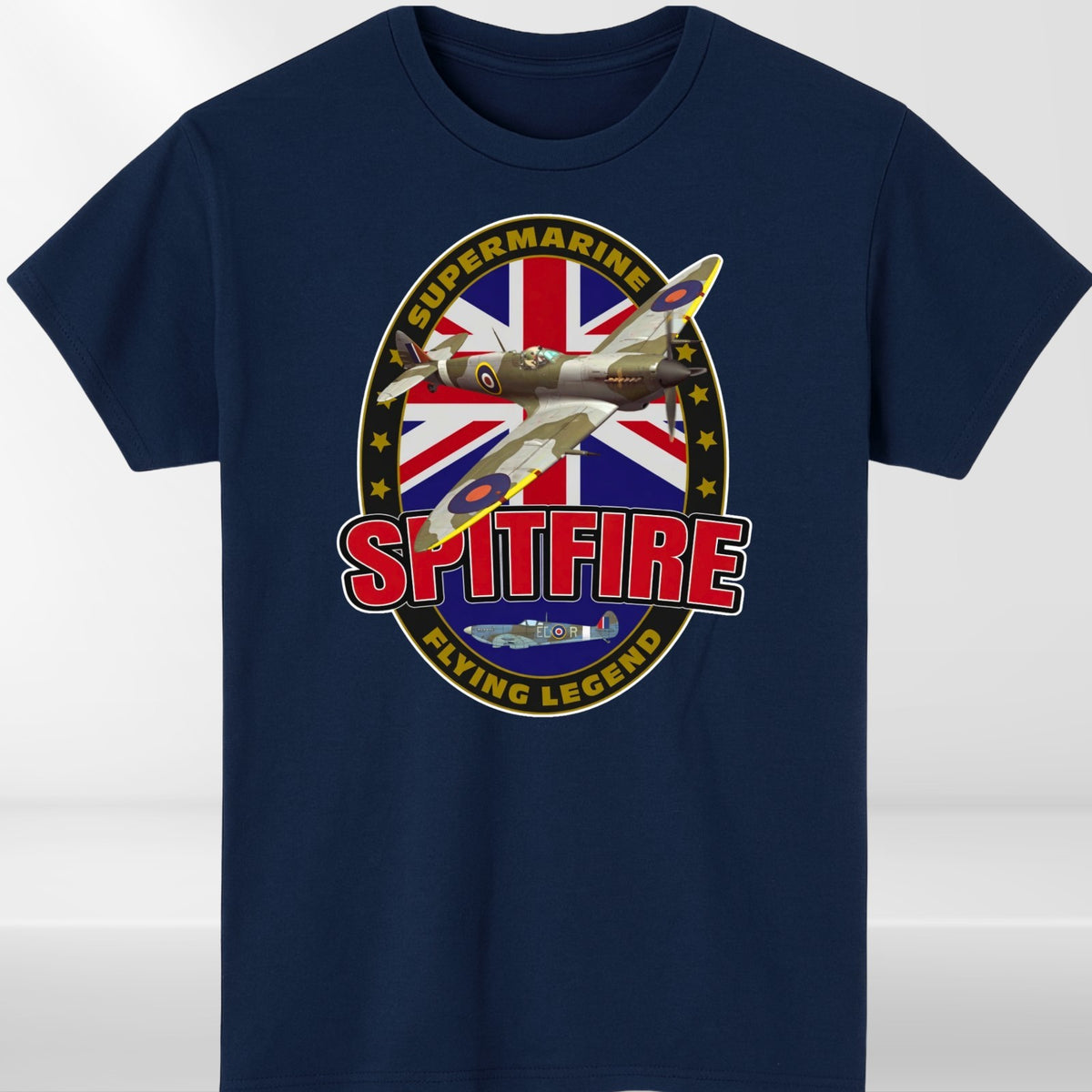 Supermarine Spitfire Aircraft Flying Legend Mens & Womens T-Shirt - Unisex Tee