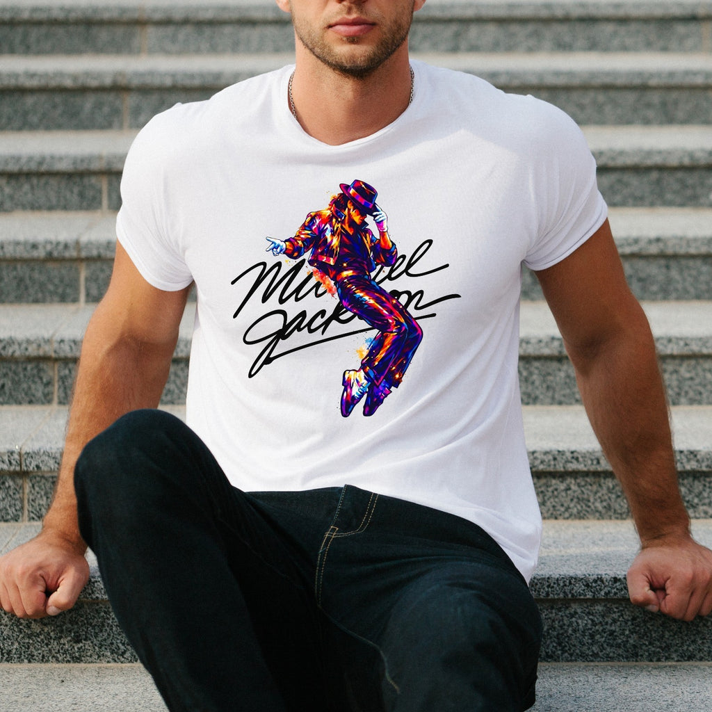 Michael Jackson Inspired Dance Graphic T-Shirt King of Pop Music Unisex Tee Gift