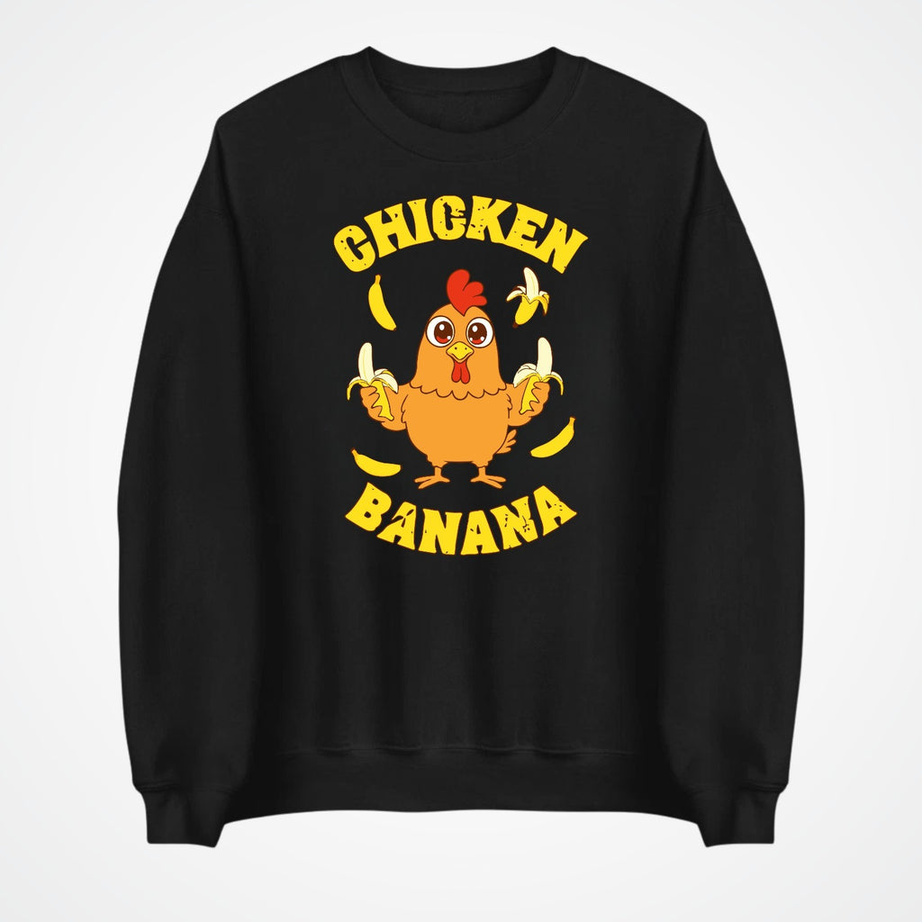Chicken Banana Jumper | Funny Chicken Meme Sweatshirt | Cute Gift | Kids to 4XL