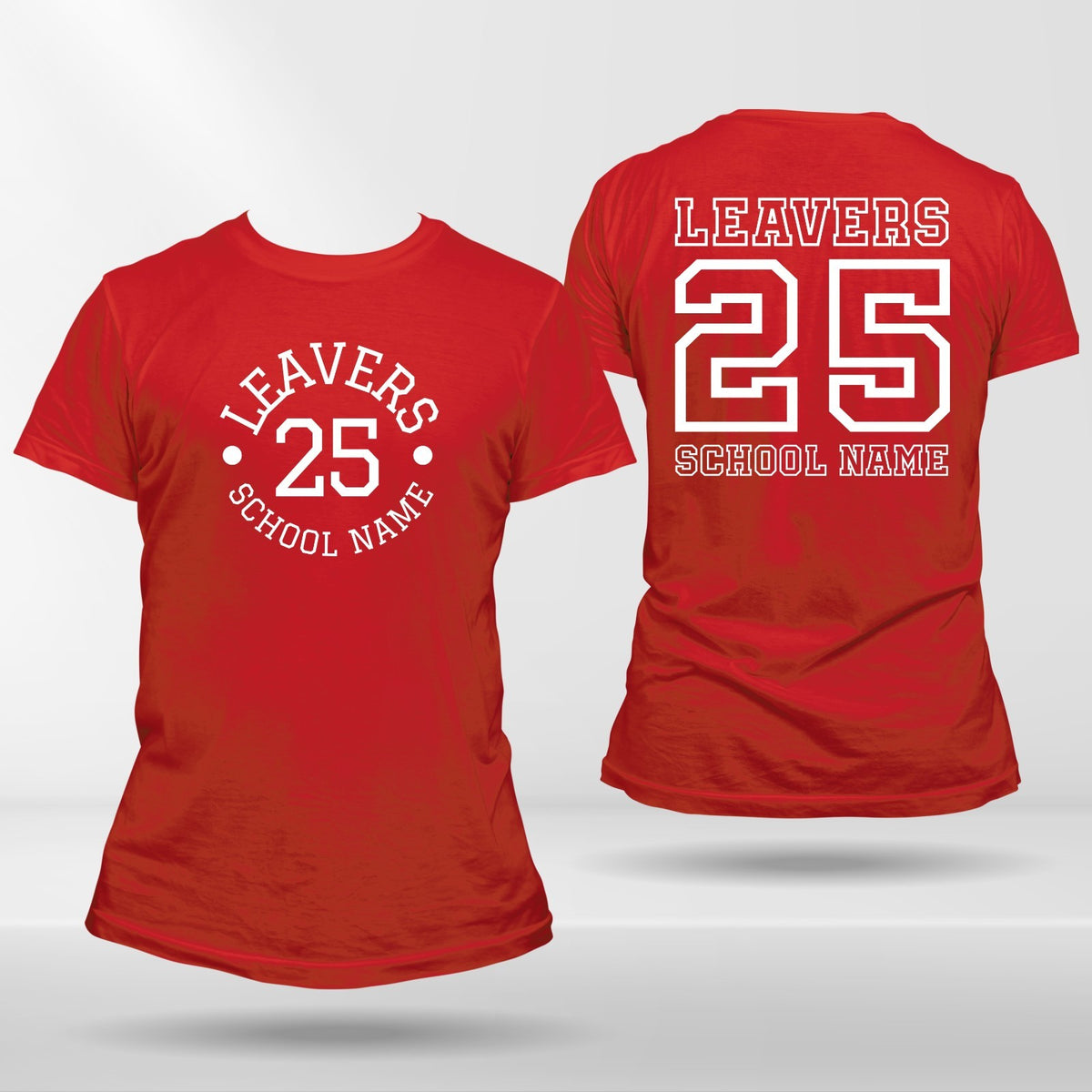 Personalised School Leavers T-Shirt Style B product view 5