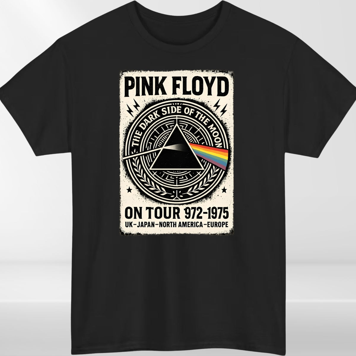 Floyd T Shirt Dark Side Of The Moon Pink Album Tee New 2025 Unisex Rainbow Shirt
