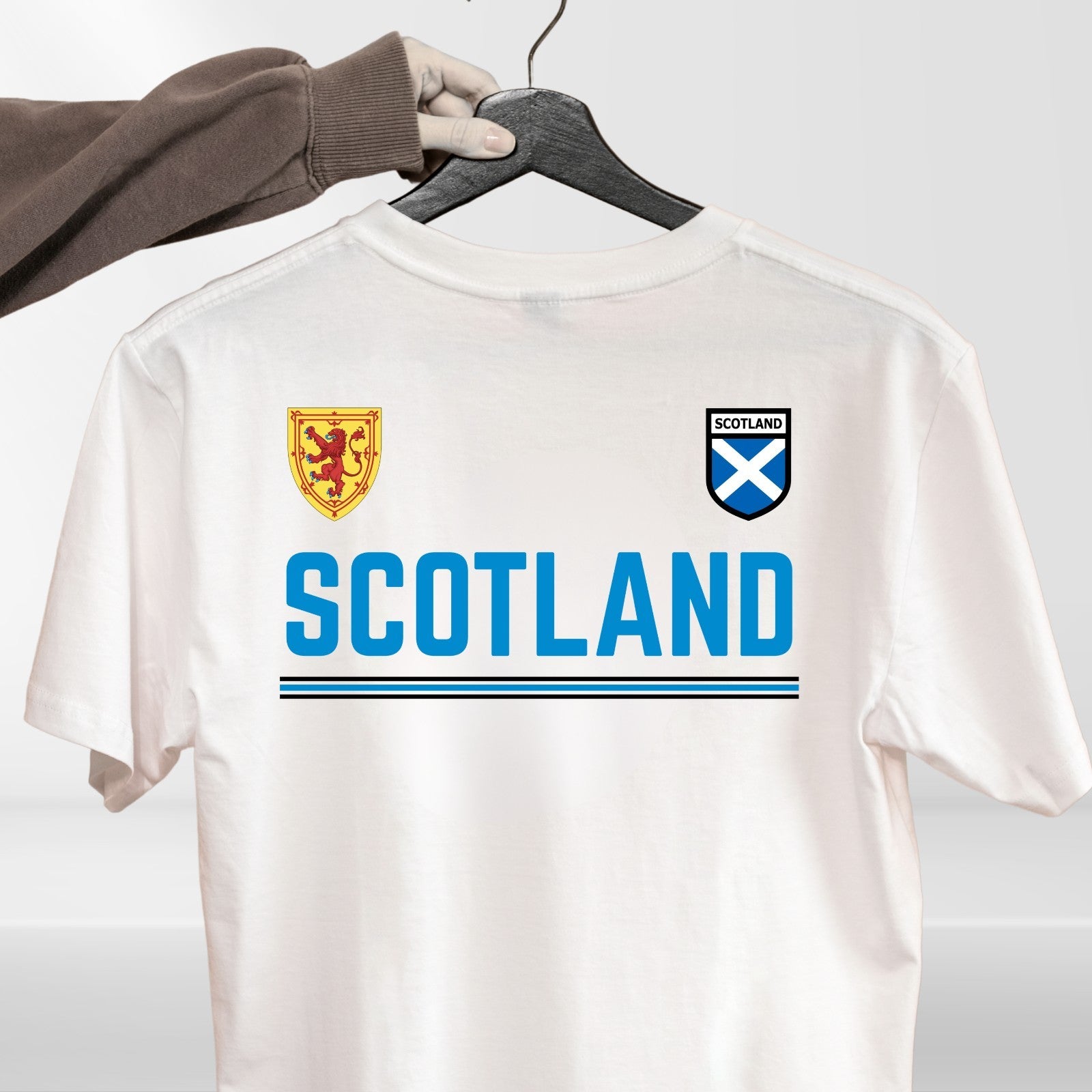 Scotland Lion Rampant T Shirt Saltire Retro Football Womens Fan Tee Top