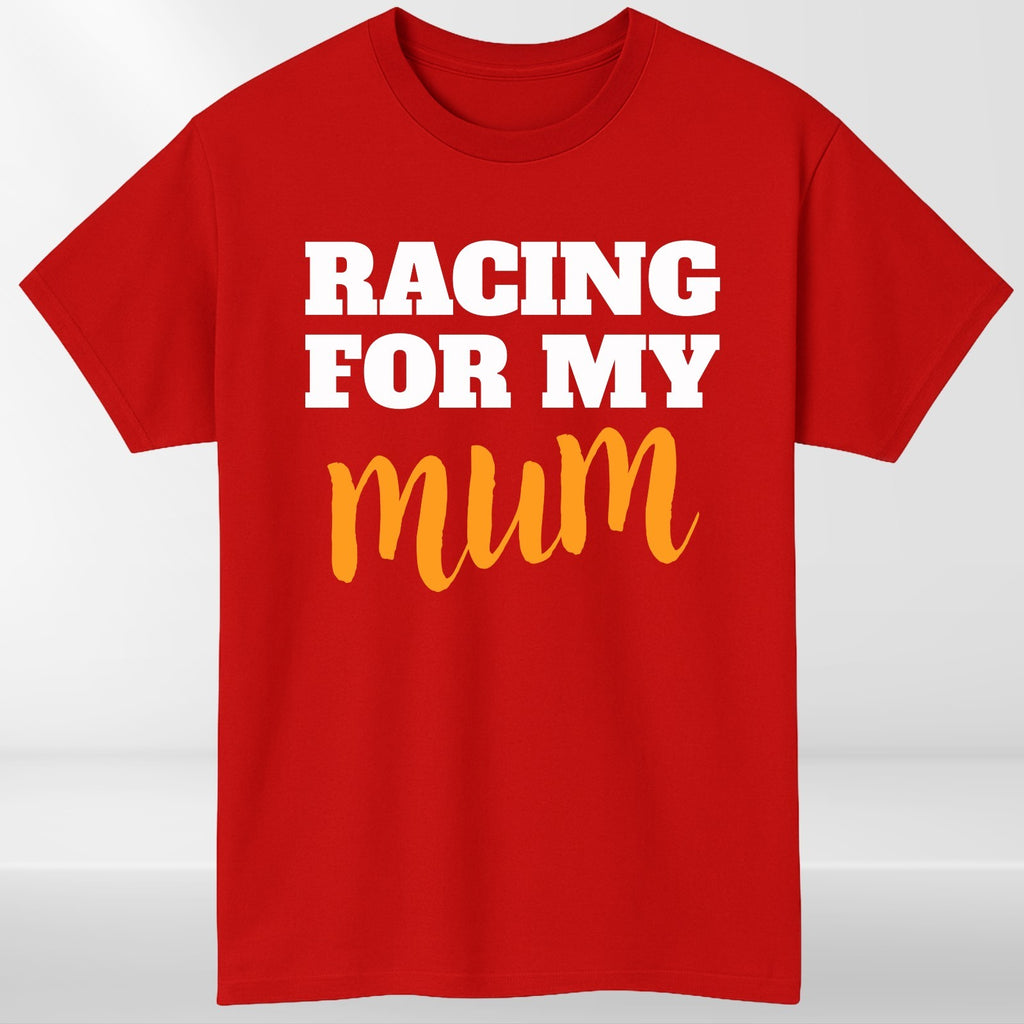 Racing For My Mum T-Shirt Charity Run Marathon Support Unisex Kids Tee