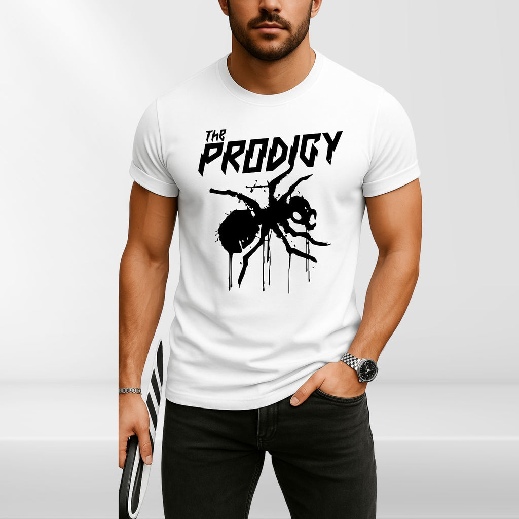 The Prodigy Spider Design On Round Neck Short Sleeve Unisex T-Shirt