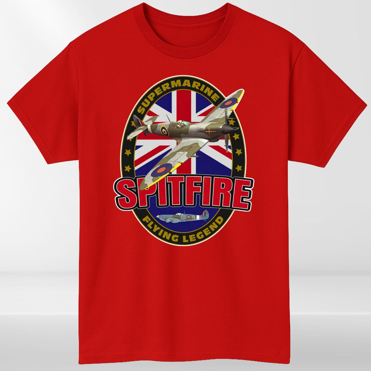 Supermarine Spitfire Aircraft Flying Legend Mens & Womens T-Shirt - Unisex Tee