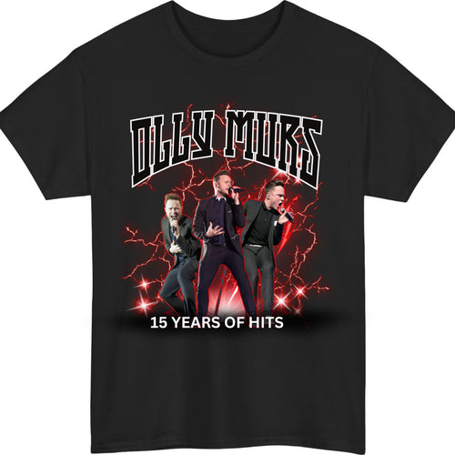 Olly Murs 15 years of hits T Shirt, ,Live Concert Tshirt,Olly Murs 2025,