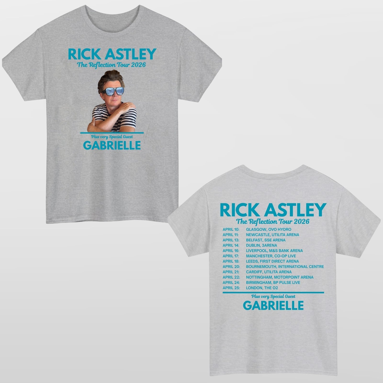 Rick Astley Reflection Tour 2026 T-Shirt – Music Fan Unisex Concert Tee Top