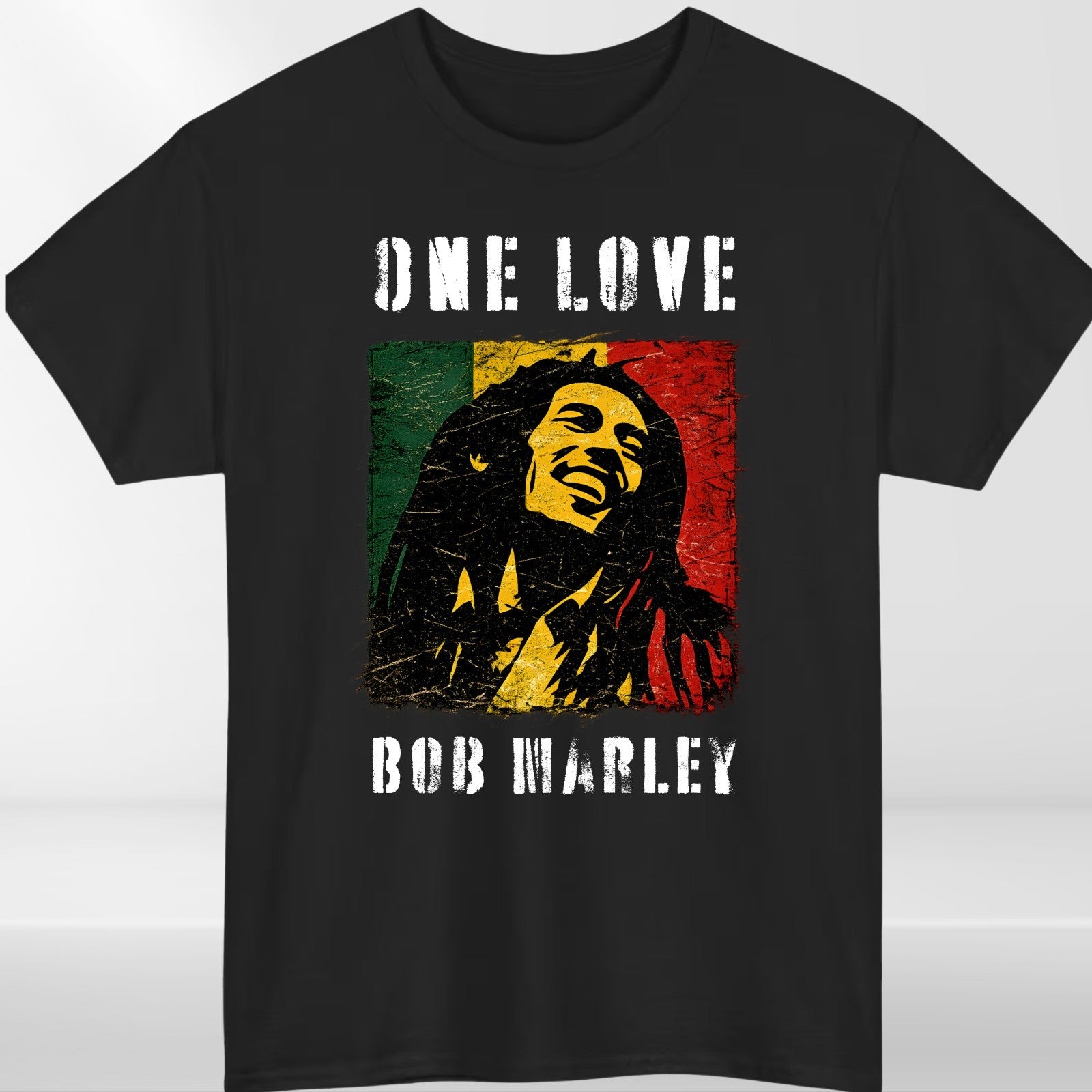 One Love Reggae Music T-Shirt Jamaican Pride Inspired Graphic Unisex Casual Tee