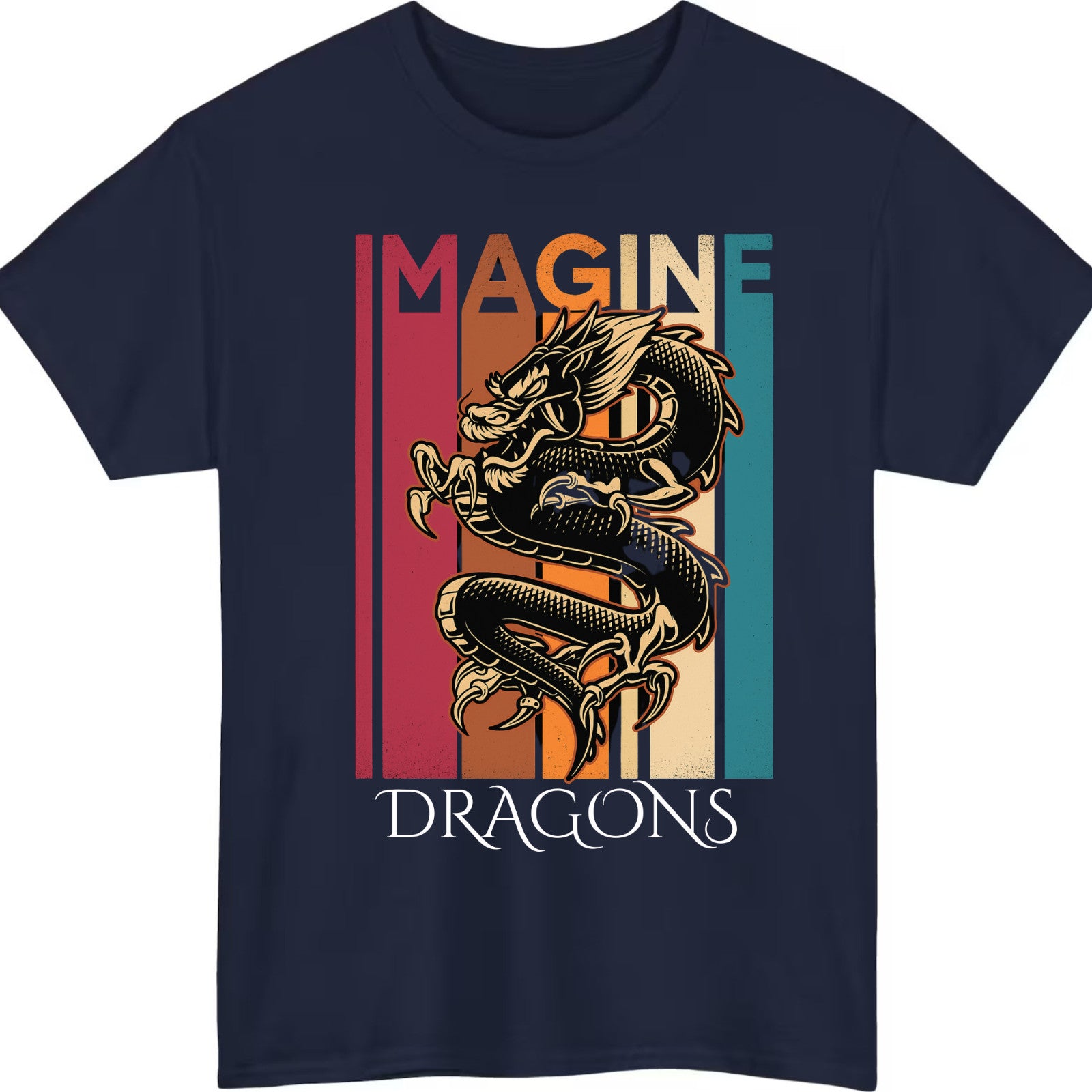 Colourful Pop Rock Concert T-Shirt Design B product view 4