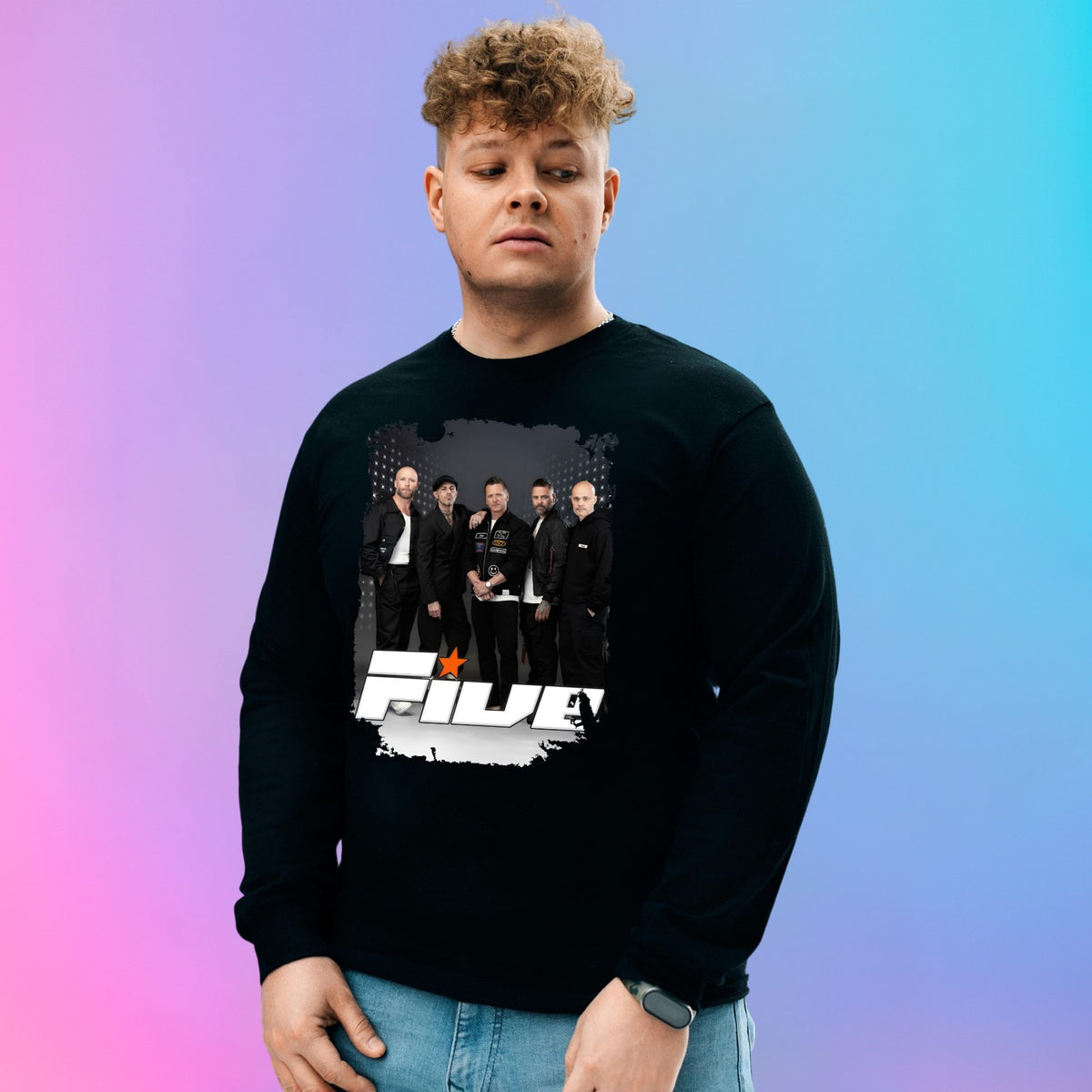 FIVE BOY Band Jumper Music Tour Venue & Dates Printed Fans Top Gift Sweat-shirt