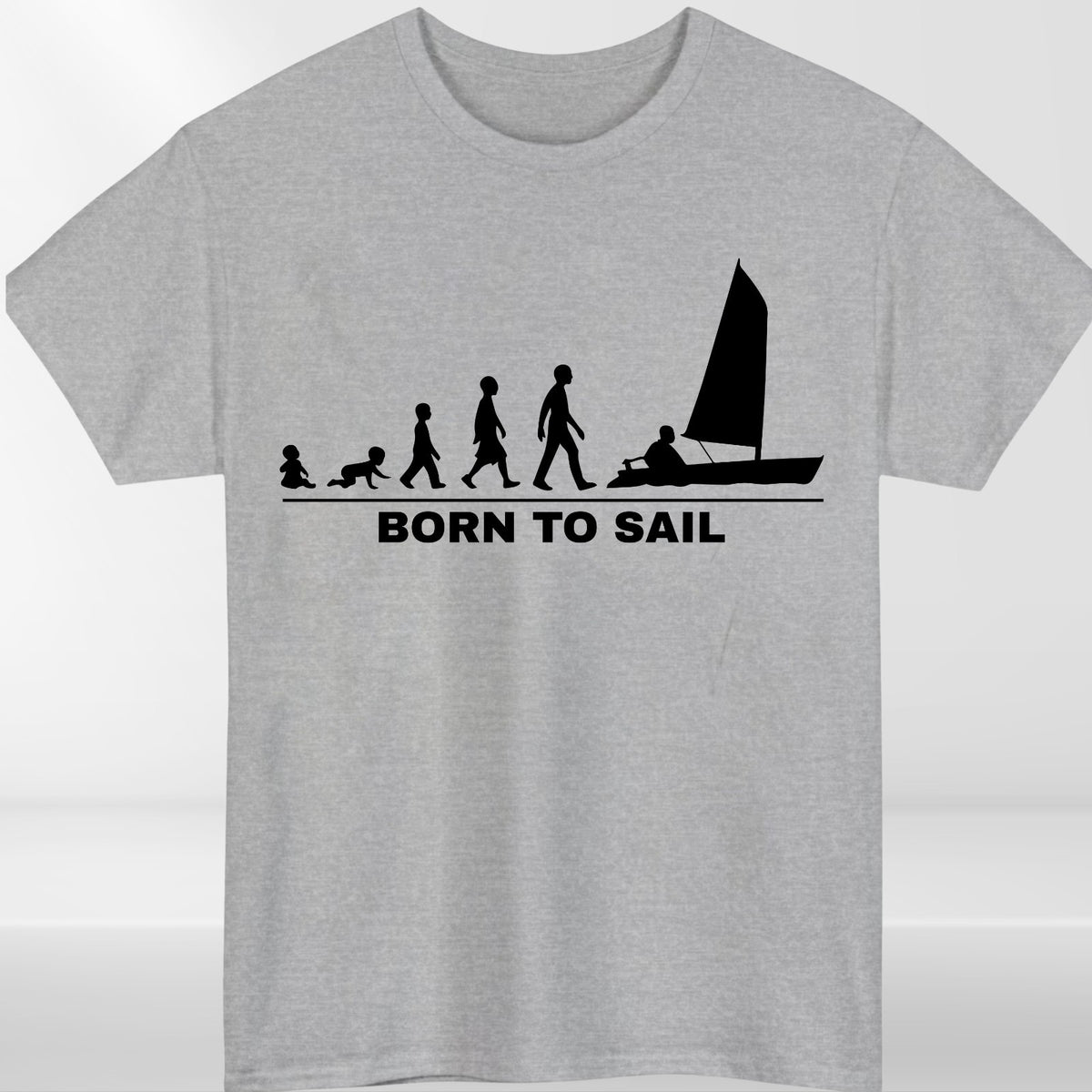 Born To Sail Baby T Shirt Babygrow Sailing Boat Funny Baby Gift Outfit UK